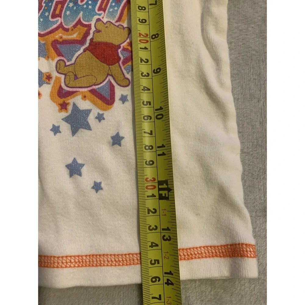 VINTAGE Winnie The Pooh T Shirt Girls 5/6 Disney Jerry Leigh Super Star Y2K